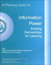 Cover of: A Planning Guide for Information Power: Building Partnerships for Learning With School Library Media Program Assessment Rubric for the 21st Century