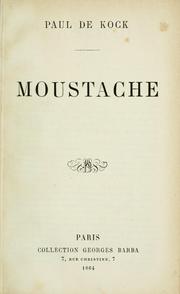 Cover of: Moustache.