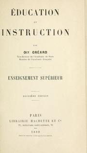 Cover of: Education et instruction. by Octave Gréard