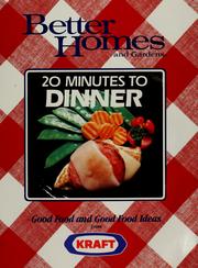 Cover of: 20 minutes to dinner by [editor, Mary Jo Plutt].