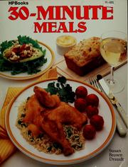 Cover of: 30-minute meals by Susan Brown Draudt