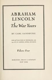 Cover of: Abraham Lincoln. by Carl Sandburg