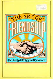 Cover of: The art of friendship