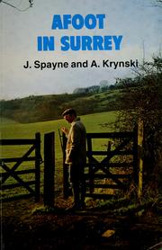 Cover of: Afoot in Surrey by Janet Spayne