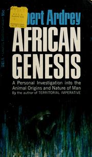 African genesis by Robert Ardrey