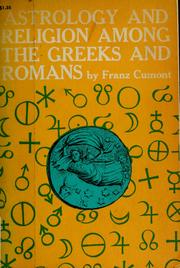 Cover of: Astrology and religion among the Greeks and Romans. by Franz Valery Marie Cumont