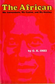Cover of: The African by G. K. Osei