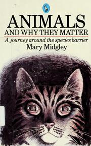 Cover of: Animals and why they matter