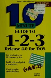 Cover of: 10 minute guide to 1-2-3 by Jenna Howard