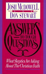 Cover of: Answers to tough questions