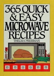 Cover of: 365 Quick and Easy Microwave Recipes