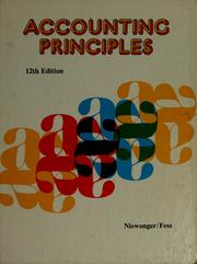 Cover of: Accounting principles by C. Rollin Niswonger