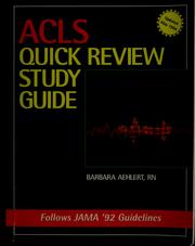 Cover of: ACLS quick review study guide by Barbara Aehlert