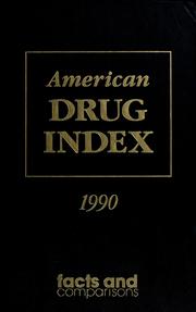 Cover of: American drug index. by 