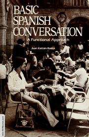 Cover of: Basic Spanish conversation: a functional approach