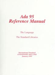Cover of: Ada 95 reference manual by S. Tucker Taft, Robert A. Duff, eds.