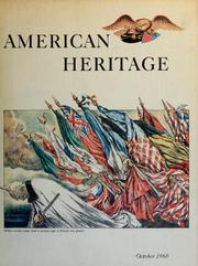 Cover of: American heritage.: October 1968, vol. XIX, no. 6.