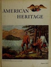 Cover of: American Heritage, the magazine of history.