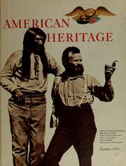 Cover of: American heritage: October, 1969, volume XX, number 6.