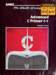 Cover of: Advanced C primer ++ by Stephen Prata