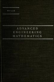Cover of: Advanced engineering mathematics.