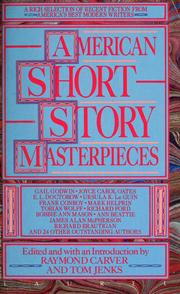 Cover of: American short story masterpieces