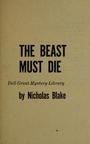 Cover of: The beast must die