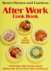 Cover of: After work cook book.