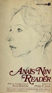 Cover of: Anais Nin reader