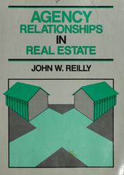 Cover of: Agency relationships in real estate