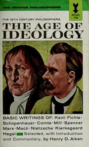Cover of: The age of ideology by Henry David Aiken