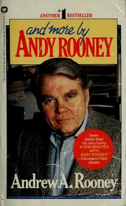 Cover of: And more by Andy Rooney