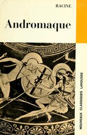 Cover of: Andromaque by Jean Racine