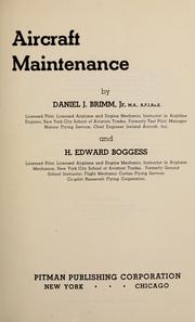Cover of: Aircraft maintenance by Daniel J. Brimm