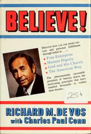Cover of: Believe! by Richard M. DeVos