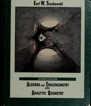 Cover of: Algebra and trigonometry with analytic geometry