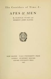 Cover of: Apes & men by Harold Peake