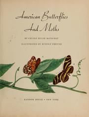 Cover of: American butterflies and moths by Cecile Hulse Matschat