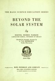 Cover of: Beyond the solar system