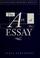 Cover of: The art of the essay