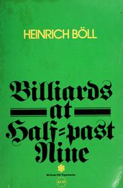 Cover of: Billiards at half-past nine