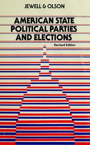 Cover of: American state political parties and elections by Malcolm Edwin Jewell