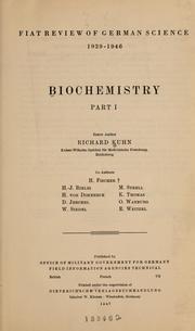 Cover of: Biochemistry