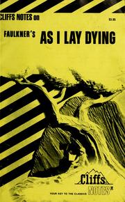 Cover of: As I lay dying by 