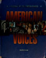 Cover of: American Voices a History of the United States by Carol Berkin