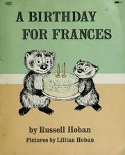 Cover of: A birthday for Frances. by Russell Hoban