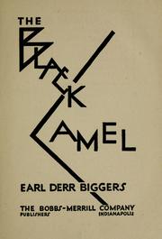 The black camel by Earl Derr Biggers