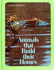 Cover of: Animals that build their homes