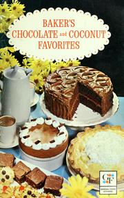 Cover of: Baker's chocolate and coconut favorites. by 