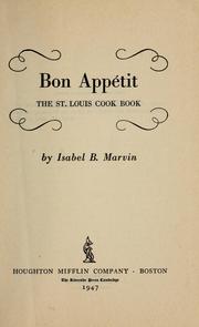 Cover of: Bon appétit by Isabel B. Marvin